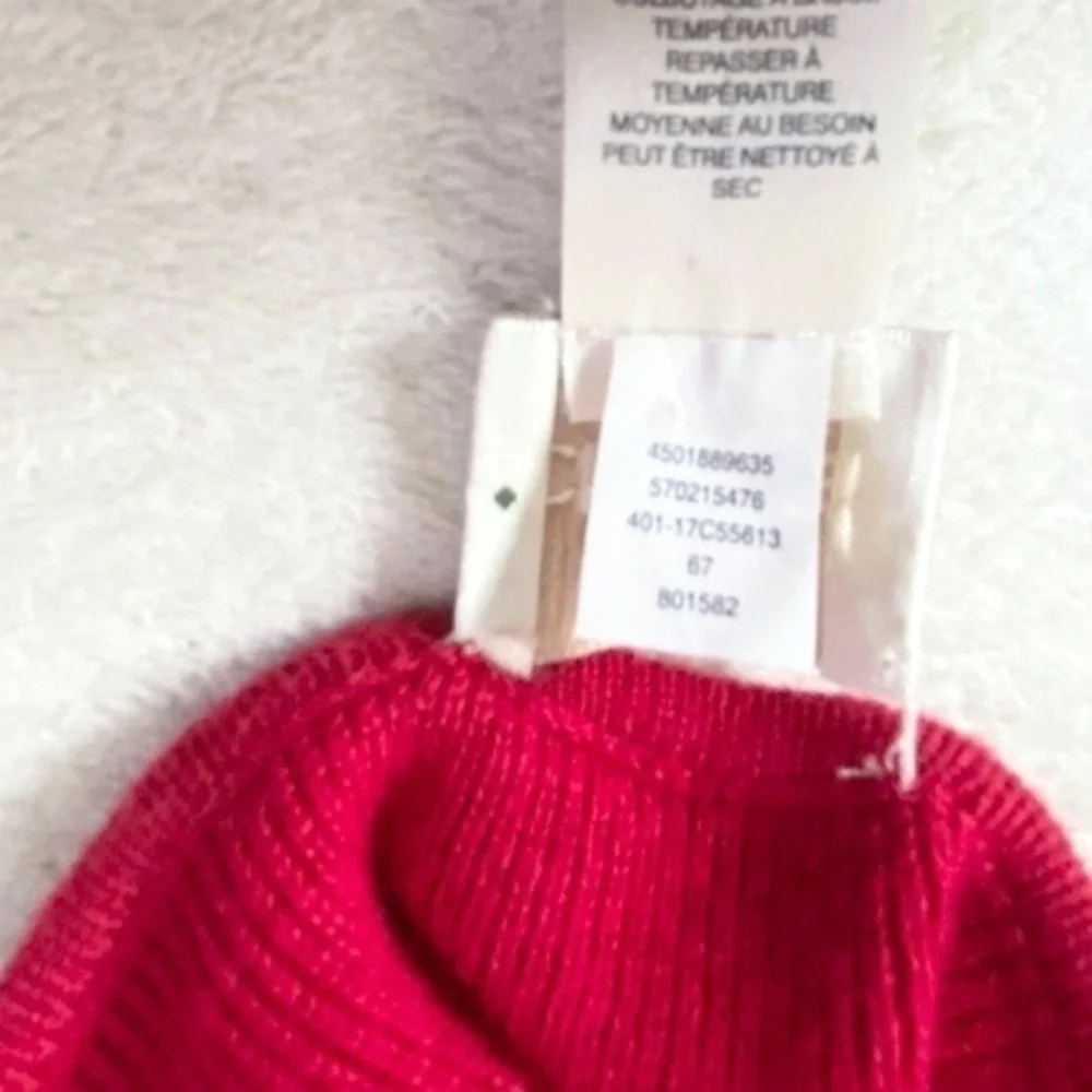 Chico's Women's Draped Luxe Red‎ Poncho Cape Sweater OS